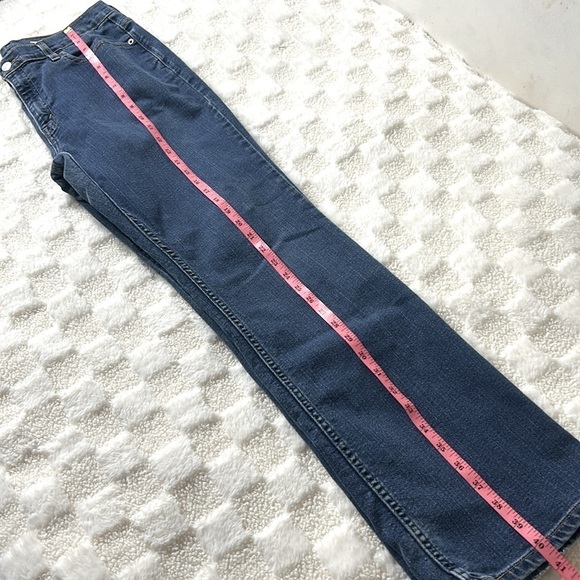 Levi’s Womens 515 Boot Cut Denim Jeans Size 14 Dark Wash Low Rise Classic Fit - Picture 8 of 12